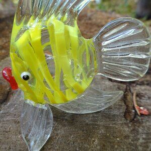 Vintage Glass Fish Figurine